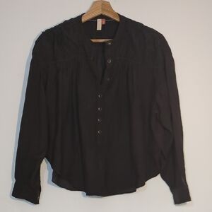 Pilcro Elegant Black Blouse